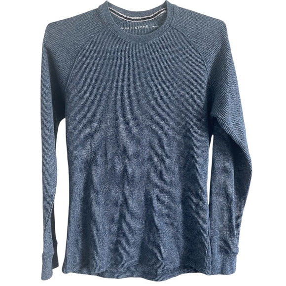 Sun + Stone Men’s Remix Waffle Knit Thermal L - Picture 1 of 3